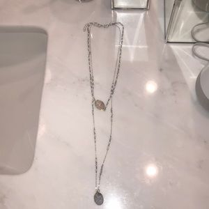 Layered stone necklace
